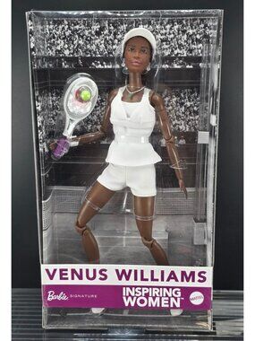 Barbie Venus Williams Inspiring Women Signature Doll Tennis Outfit New Mattel